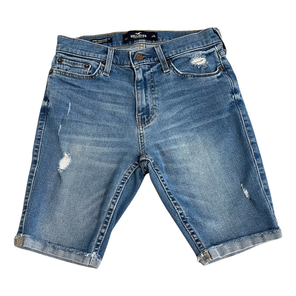 Hollister Distressed Skinny Denim Short 9" | size 26